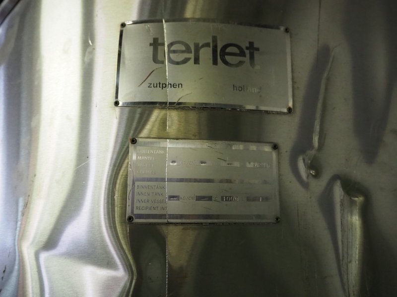 Tanque de acero inoxidable - desperfectos exteriores