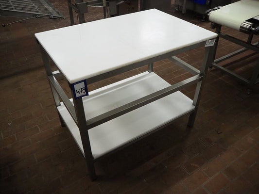 Mesa de acero inoxidable más encimera plástica