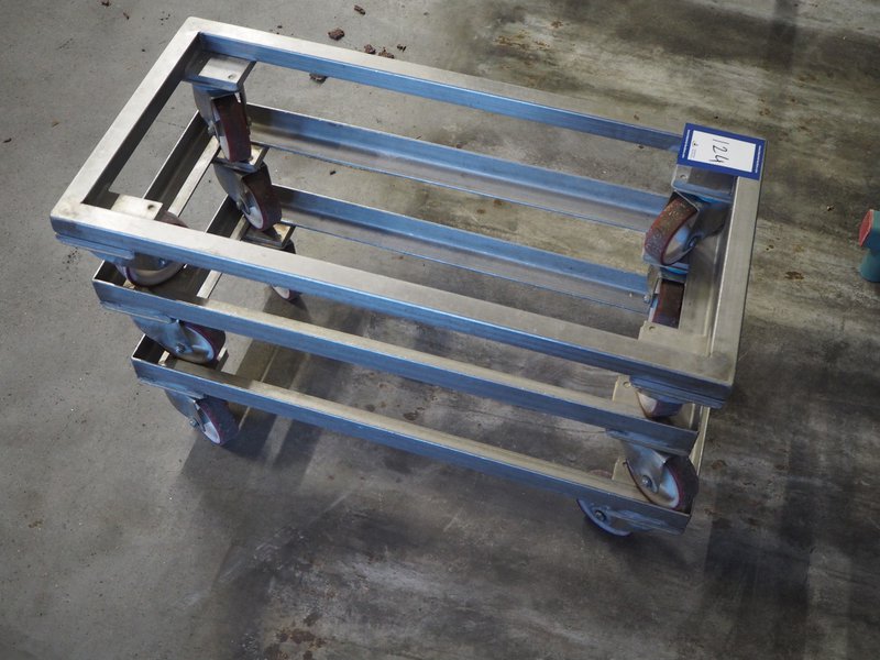 Rollies - acero inoxidable (marco con ruedas par trasladar carga pesada)